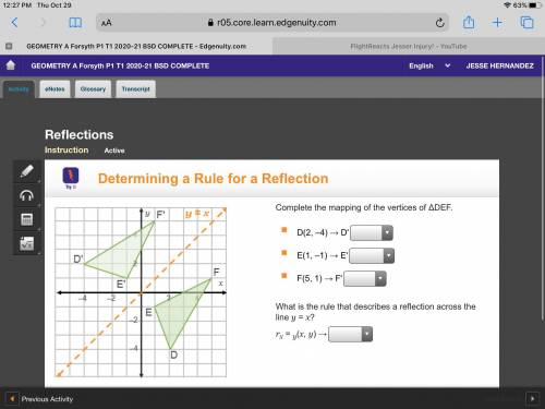 I NEED HELP IN REFLECTIONS GIVING 50 POINTS AND THE BRAIN THING