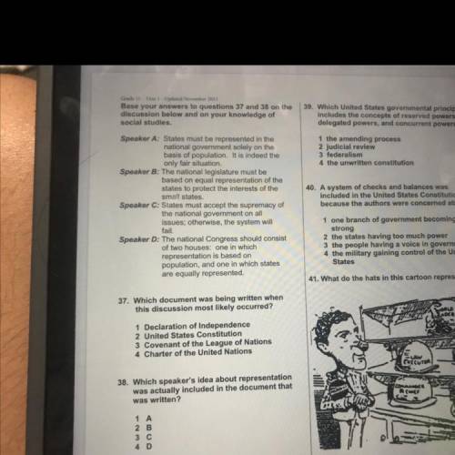 I just need help with number 38 it’s a multiple choice