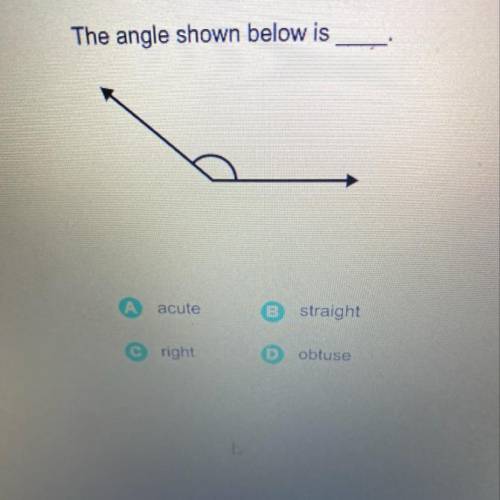 The angle shown below is