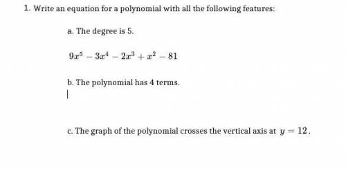 Okay so I am doing things with polynomials and I am stuck on this question...