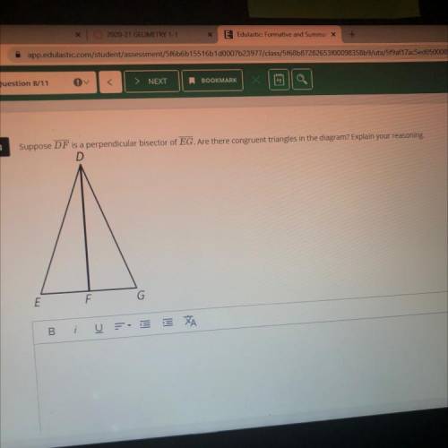 Would there be congruent triangles in the diagram???