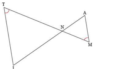 PLEASE HELP

Are the two triangles similar? 
A. No, there is not enough information to prove the t