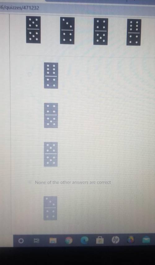 Which domino has symmetry