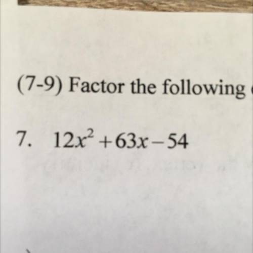 Does anyone know how to factor this?