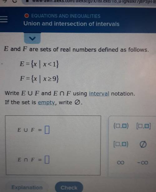 Union and intersection of intervals