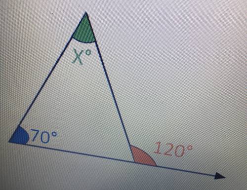 NEED THE ANSWER ASAP!! Find the measure of the missing angle X
