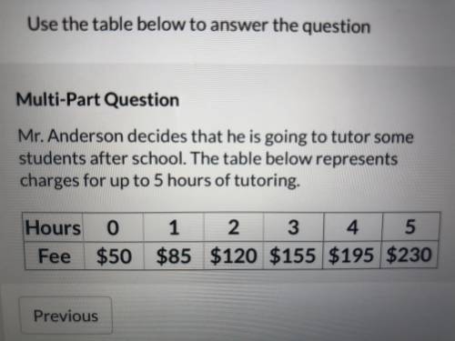 Timed math quiz help!

It’s three questions I’m sorry 
What would be the cost of 7 hours of tutori