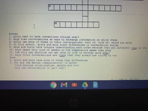 It’s a crossword puzzle and I need help badly rn in solving number 9 or all of 3 if you want to be