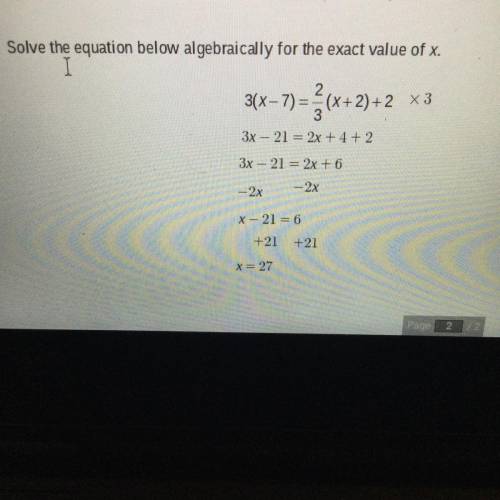 Is this correct? If not can I plz have the correct answer
