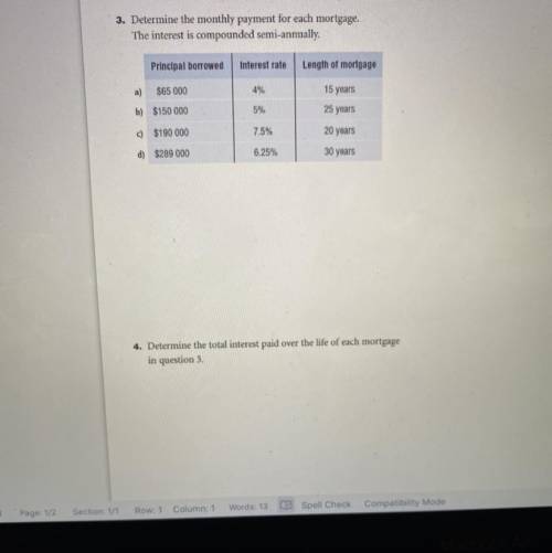 Help grade 12 please now math homework # 3-4