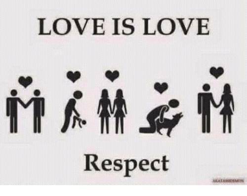 Love is Love! 
Respect it!