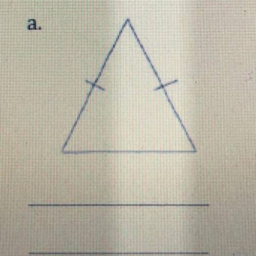 Is this isosceles triangle acute or equiangular?