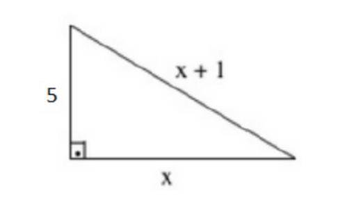 Calcule o valor de x no triângulo abaixo: