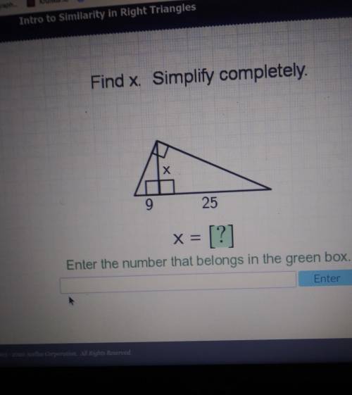 Find x simplify completely