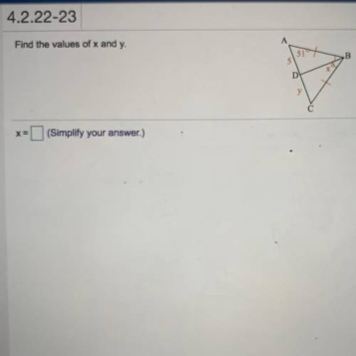 Find the values of x and y pls help