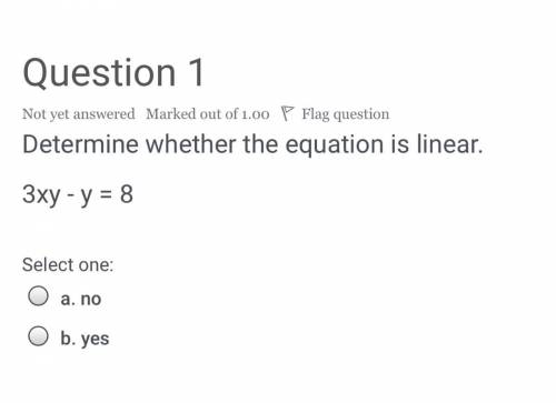 Is this equation linear?