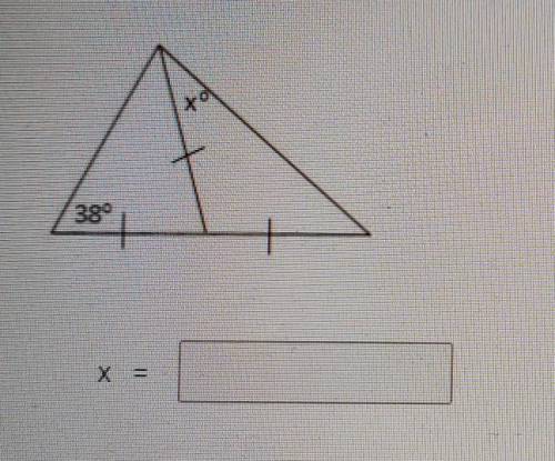 Please answer fast, thank you :). Find the value x.