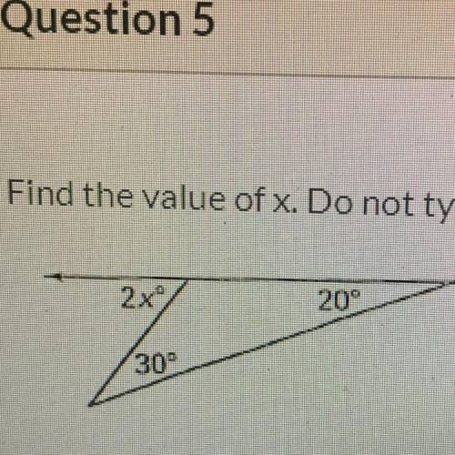 Also I’m not really sure how to find the value of x for this any help would be lovely