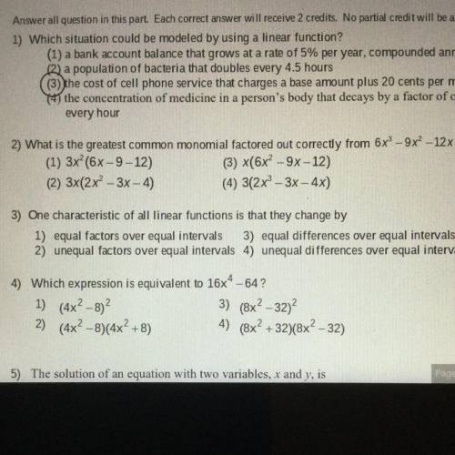 Can you guys help with number 3?