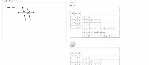 If m 3=74, find each measure.