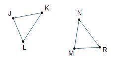 In the diagram, ∠J ≅ ∠M and JL ≅ MR. What additional information is needed to show ΔJKL ≅ △MNR by S