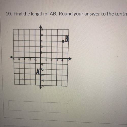 Find the length AB round your answer to the tenth￼￼