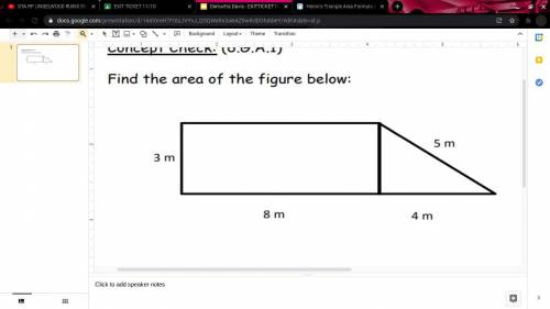 Find the area and divide