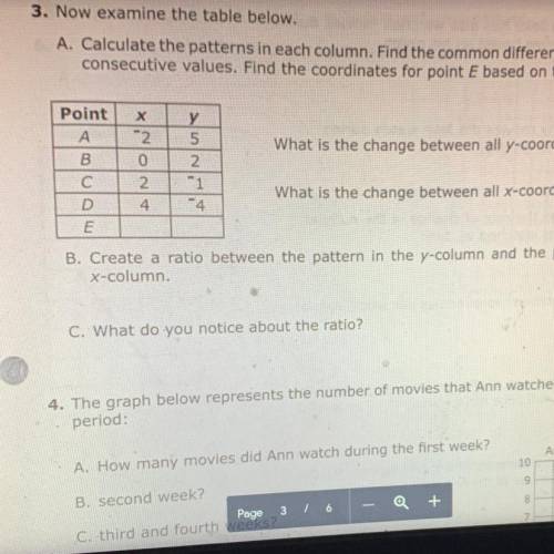 Can someone answer B and C for number 3 ?