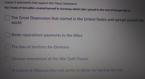 The treaty of Versailles created turmoil in Germany which later spread to the rest of Europe due to
