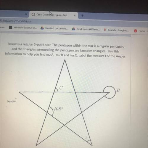 Below is a regular 5-point star. The pentagon within the star is a regular pentagon,

and the tria