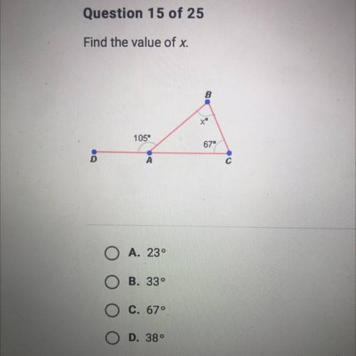 HELP ME ASAP PLEASE ?!?!Find the value of x.