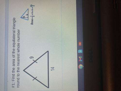 Find the equilateral triangle round to the nearest whole number