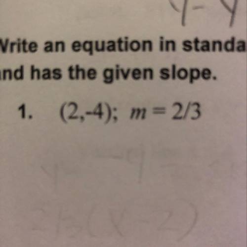 What is standard form for this equation?