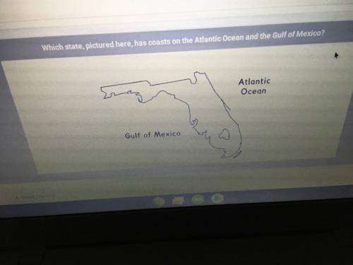 Which state,Has coasts on the Atlantic Ocean and the Gulf of Mexico