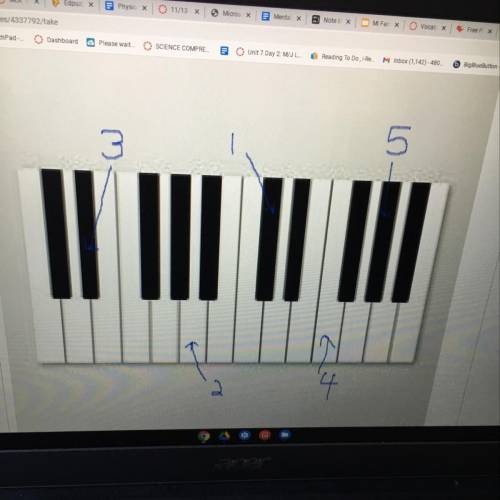 First this subject is music. What is note #4.A:Eb,B:F,C:D,D:A