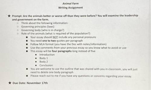 I need a 4 paragraph essay about are the animals better or worse off than they were before? You wil
