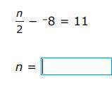 Please help me, solve for n