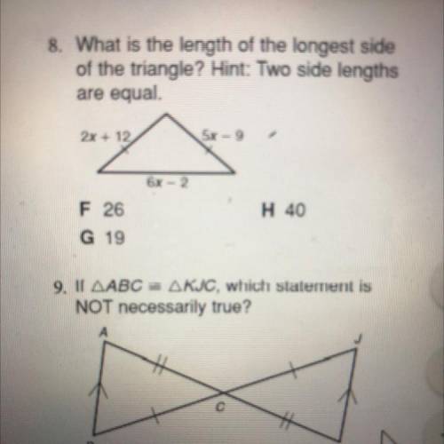 Help with #8 please!