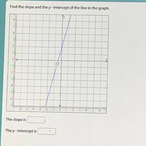 What is the slope and the y-intercept of the line in the graph ??