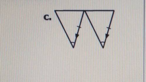 HELP! BRAINLIEST GIVEN OUT! TIMED!!

are these congruent, if yes, state how (SSS, SAS, AAS, ASA, H