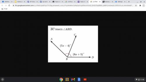 What is the measure of angle ABD?