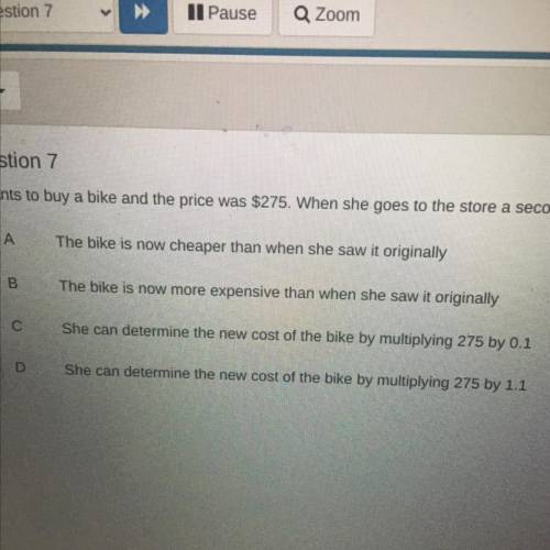 Rose wants to buy a bike and the price was $275. When she goes to the store a second time, she foun