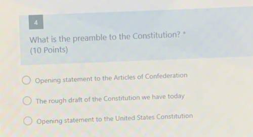 What is the preamble to the Constitution?