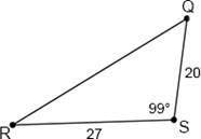 Which of the following equations could be solved to determine the length of ?

Question 11 options