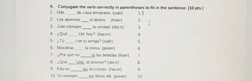 Spanish go group verbs please help
