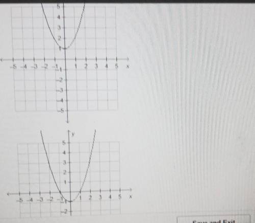 Which is the graph of a quadratic equation that has a positive discriminant