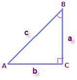 Given the sample triangle below and the conditions csc B = 10, b = 0.5, find the hypotenuse of the