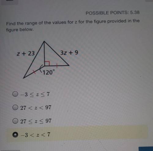 QUICK PLEASE I NEED HELP WITH THIS GEOMETRY QUESTION!I dont know if what I selected is right