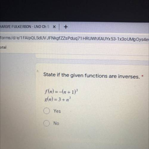 Find the inverse of the function. *