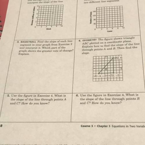 I need help with 4, 5, and 6